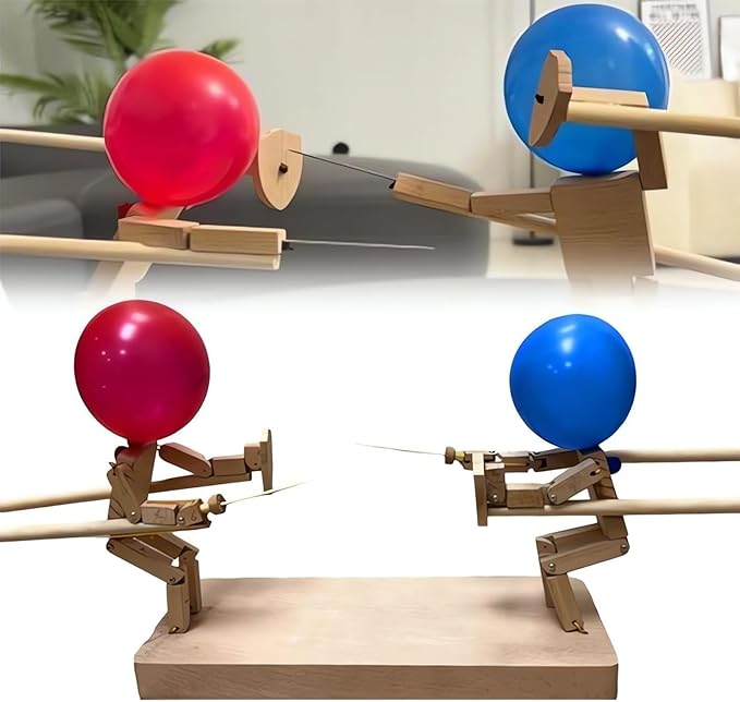 BallonBerserker™️ - Handgefertigte hölzerne Kämpferpuppen